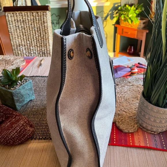 COPY - (Authentic) Large Tory Burch Canvas Ella medium tote Bag “Brand New” - Picture 7 of 16